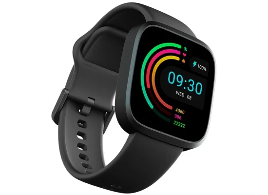 HiFuture EDGE Bluetooth 5.3 Fashion Aluminum Smart Watch Smartwatch Dual Core, 1.72" HD display, 1 ATM Water Resistant, up to 7 days Battery Life, over 100 Sports Modes, AI Enhanced Health Monitoring - Black
